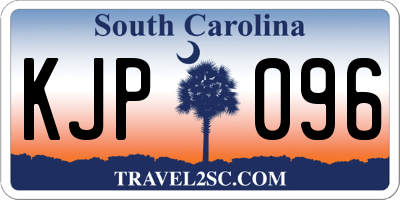 SC license plate KJP096