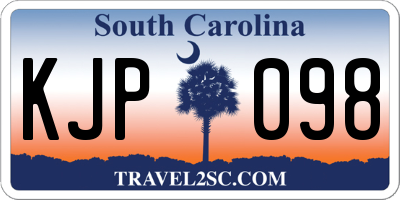 SC license plate KJP098