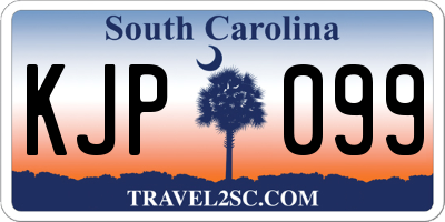 SC license plate KJP099