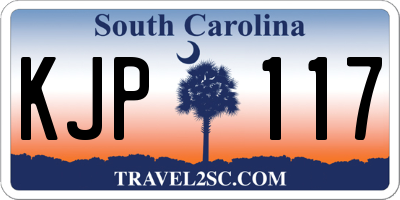 SC license plate KJP117