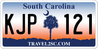 SC license plate KJP121