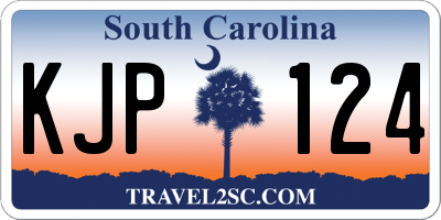 SC license plate KJP124