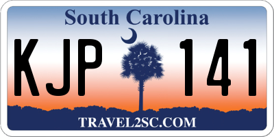 SC license plate KJP141