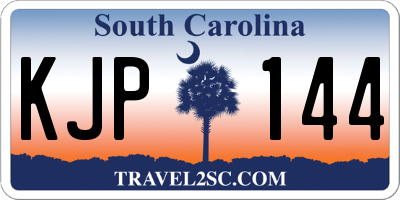 SC license plate KJP144