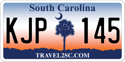 SC license plate KJP145