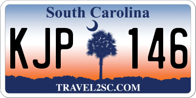 SC license plate KJP146