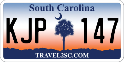 SC license plate KJP147