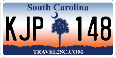 SC license plate KJP148