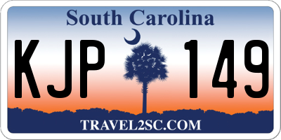 SC license plate KJP149