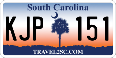 SC license plate KJP151