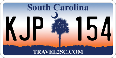 SC license plate KJP154