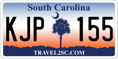 SC license plate KJP155