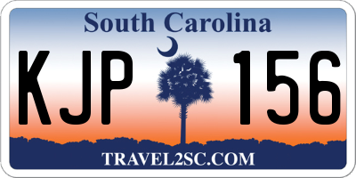 SC license plate KJP156