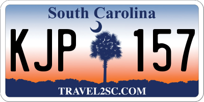 SC license plate KJP157
