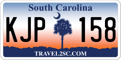 SC license plate KJP158