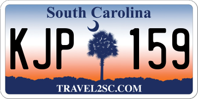 SC license plate KJP159