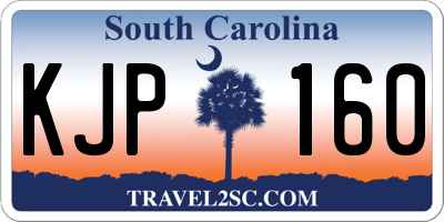 SC license plate KJP160