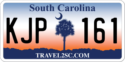 SC license plate KJP161