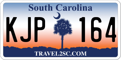 SC license plate KJP164