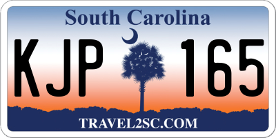 SC license plate KJP165