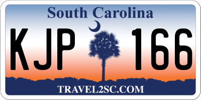 SC license plate KJP166