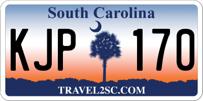 SC license plate KJP170