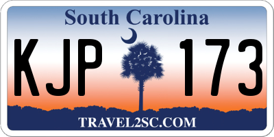 SC license plate KJP173