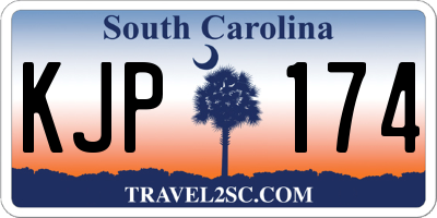 SC license plate KJP174