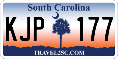 SC license plate KJP177