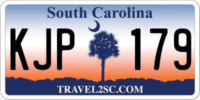 SC license plate KJP179
