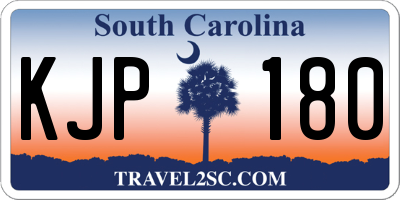 SC license plate KJP180