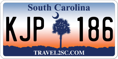 SC license plate KJP186