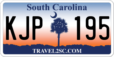 SC license plate KJP195