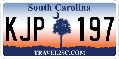 SC license plate KJP197