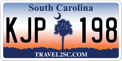 SC license plate KJP198