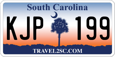 SC license plate KJP199