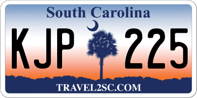 SC license plate KJP225