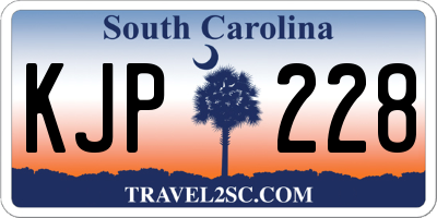 SC license plate KJP228