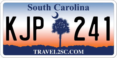 SC license plate KJP241