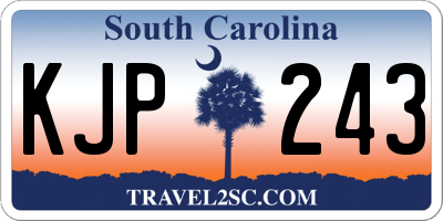 SC license plate KJP243