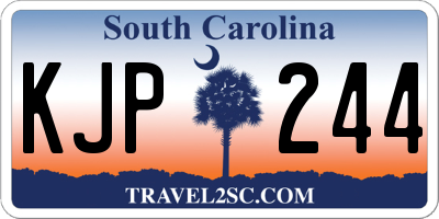 SC license plate KJP244