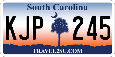 SC license plate KJP245