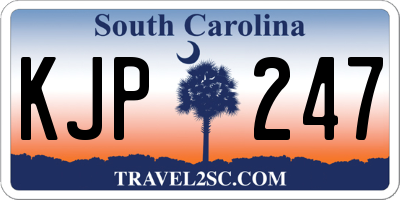 SC license plate KJP247