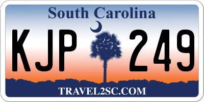 SC license plate KJP249