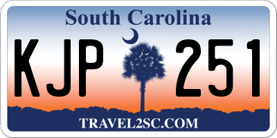 SC license plate KJP251