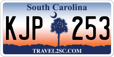 SC license plate KJP253