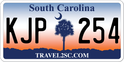 SC license plate KJP254