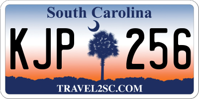 SC license plate KJP256
