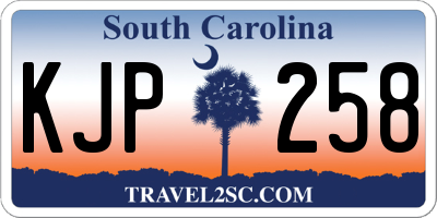 SC license plate KJP258