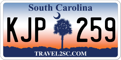 SC license plate KJP259